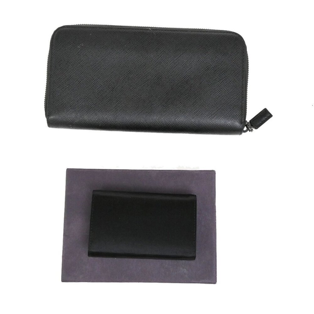 Prada 2 Set Long Zipper Wallet 6 Hooks Key Case S… - image 2